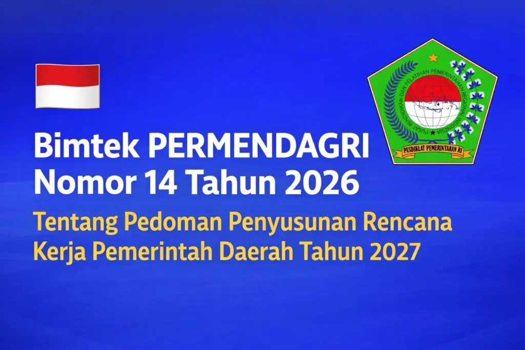 Bimtek PERMENDAGRI Nomor 14 Tahun 2026 Tentang Pedoman Penyusunan Rencana Kerja Pemerintah Daerah Tahun 2027